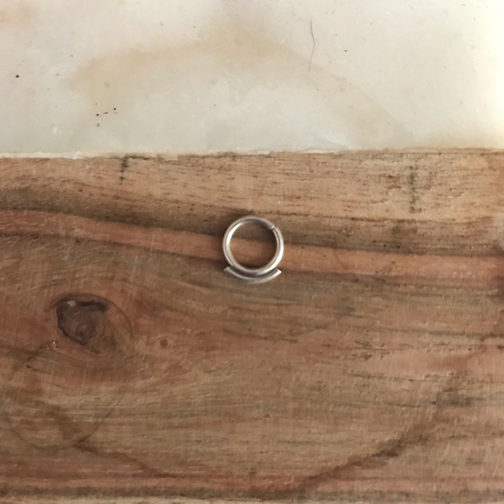 Sterling Silver 16g 8mm Septum/Nose Ring
